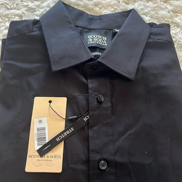 Scotch & Soda Black Long-Sleeve Dress Shirt - Picture 5 of 8
